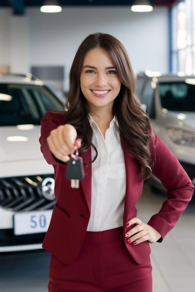 happy-beautiful-brunette-woman-holding-car-keys-front-new-vehicle-automobile-dealership-sh_926199-4072932